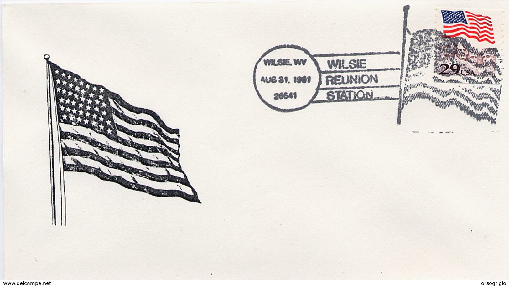 USA -   WILSIE  WV  FLAG - Buste