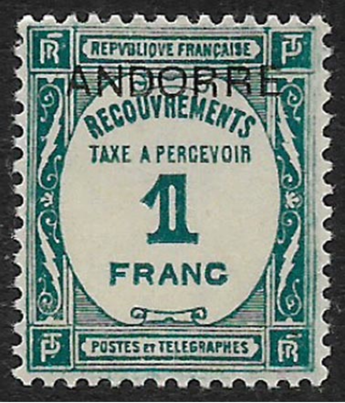 Andorre - Timbres-Taxe - N° 12 Neuf Avec Charnière. - Unused Stamps