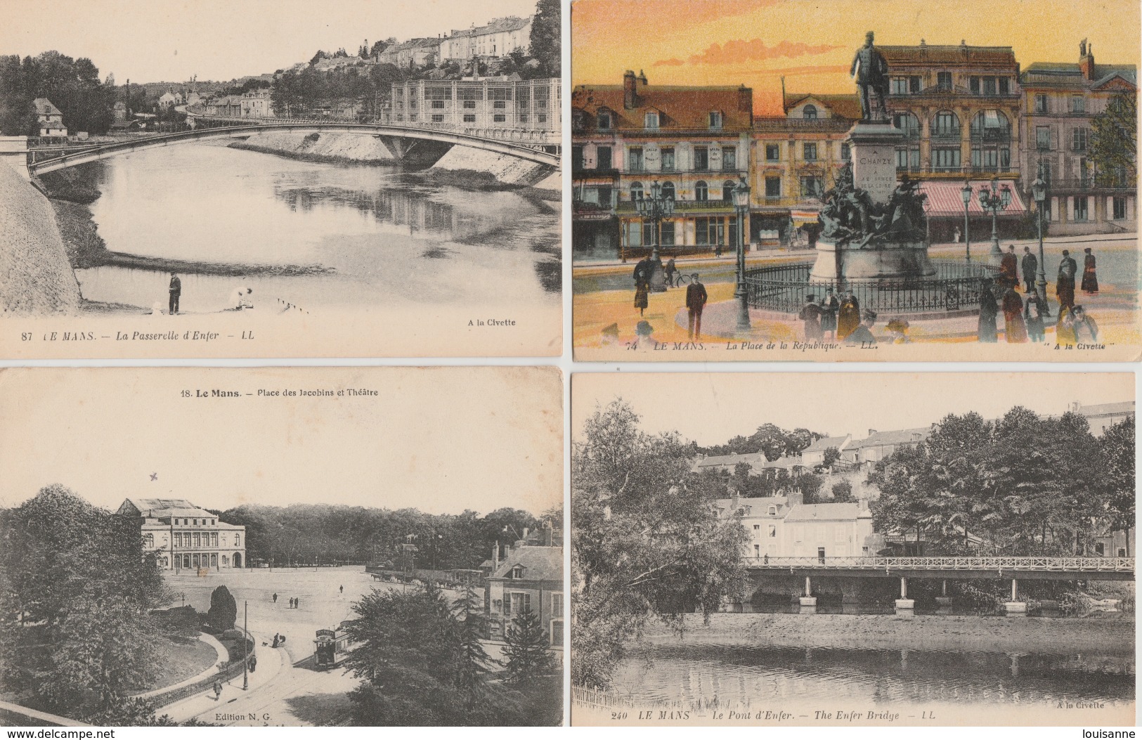 17 / 3 /  337    LOT  DE  20  CPA  DU  MANS  ( 72 ) - Toutes Scanées - 5 - 99 Postcards