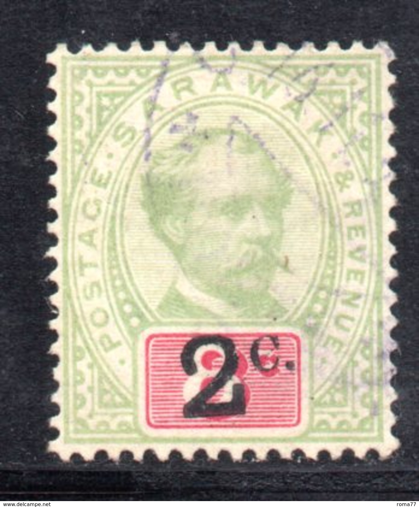 XP1941a - SARAWAK 1889 , Gibbons N. 24  Usato  No Wmk - Sarawak (...-1963)