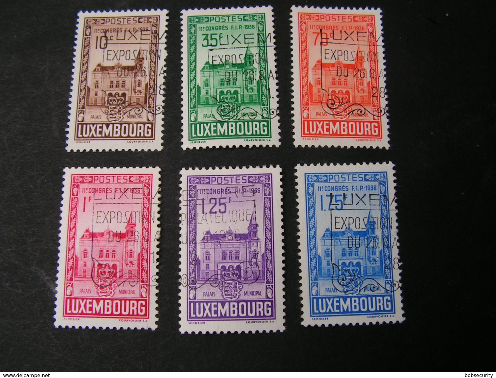 Luxemburg 1936 Kongress Mit SST   290-295  &euro;  40,00 - Oblitérés