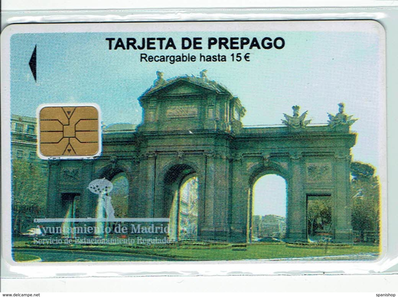 Card  Madrid Puerta De Alcala - Tarjeta Aparcamiento - Non Classificati