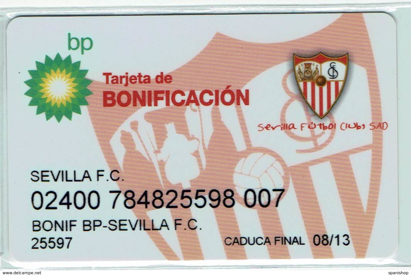Gas Oil BP Petroleum Card - Limited Edition Football Team Sevilla FC - Ohne Zuordnung