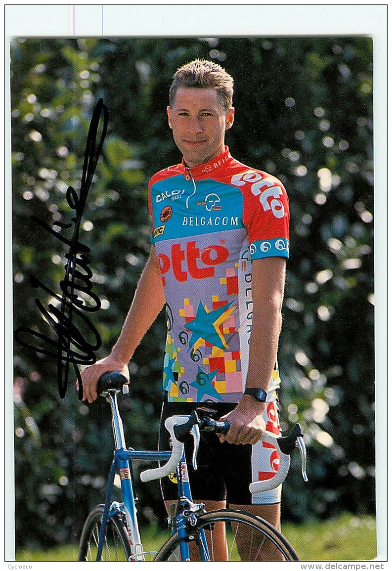 Marc WAUTERS , Autographe Manuscrit, Dédicace . Cyclisme. 2 Scans. Lotto - Cyclisme