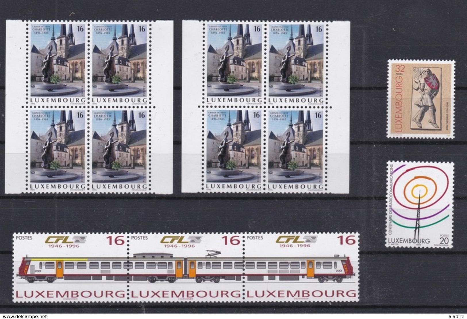 Luxembourg - Luxemburg - Petite Collection De 27 Timbres Neufs MNH, 1 Bloc Et 9 Entiers - Collections (sans Albums)