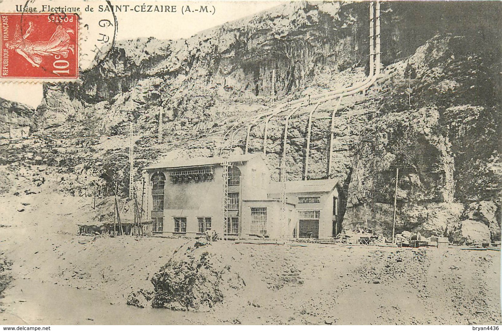 USINE ELECTRIQUE DE SAINT CEZAIRE - CPA TRES BEL ETAT. - Otros & Sin Clasificación