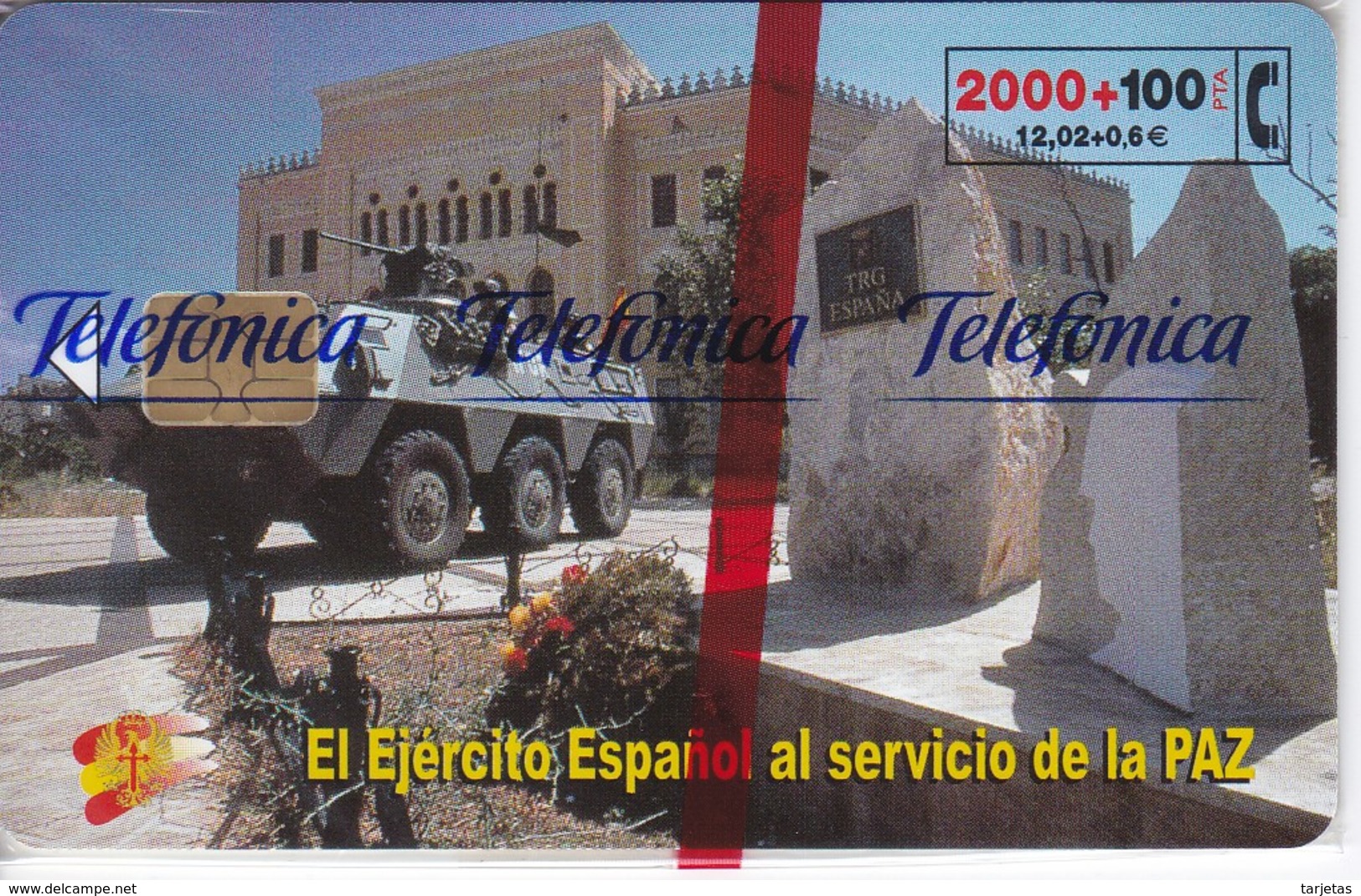 CP-204 TARJETA DEL EJERCITO ESPAÑOL EN BOSNIA DE TIRAJE 2100 Y FECHA 01/01  (NUEVA-MINT) - Armée