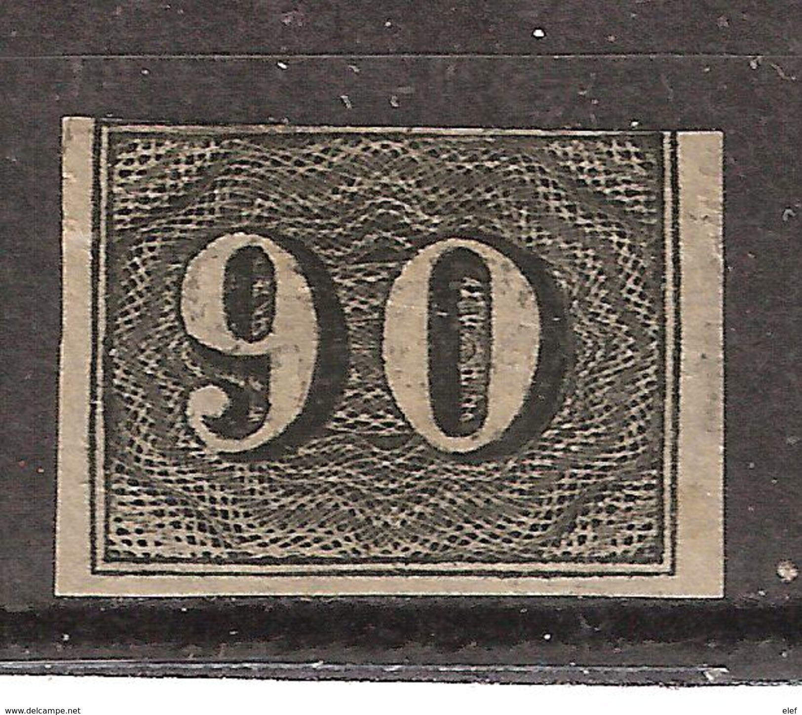 BRASIL / BRAZIL / BRESIL 1850,  Yvert N°15 A , 90 R NOIR  ,neuf ( * )  B/TB Cote 100 Euros - Neufs