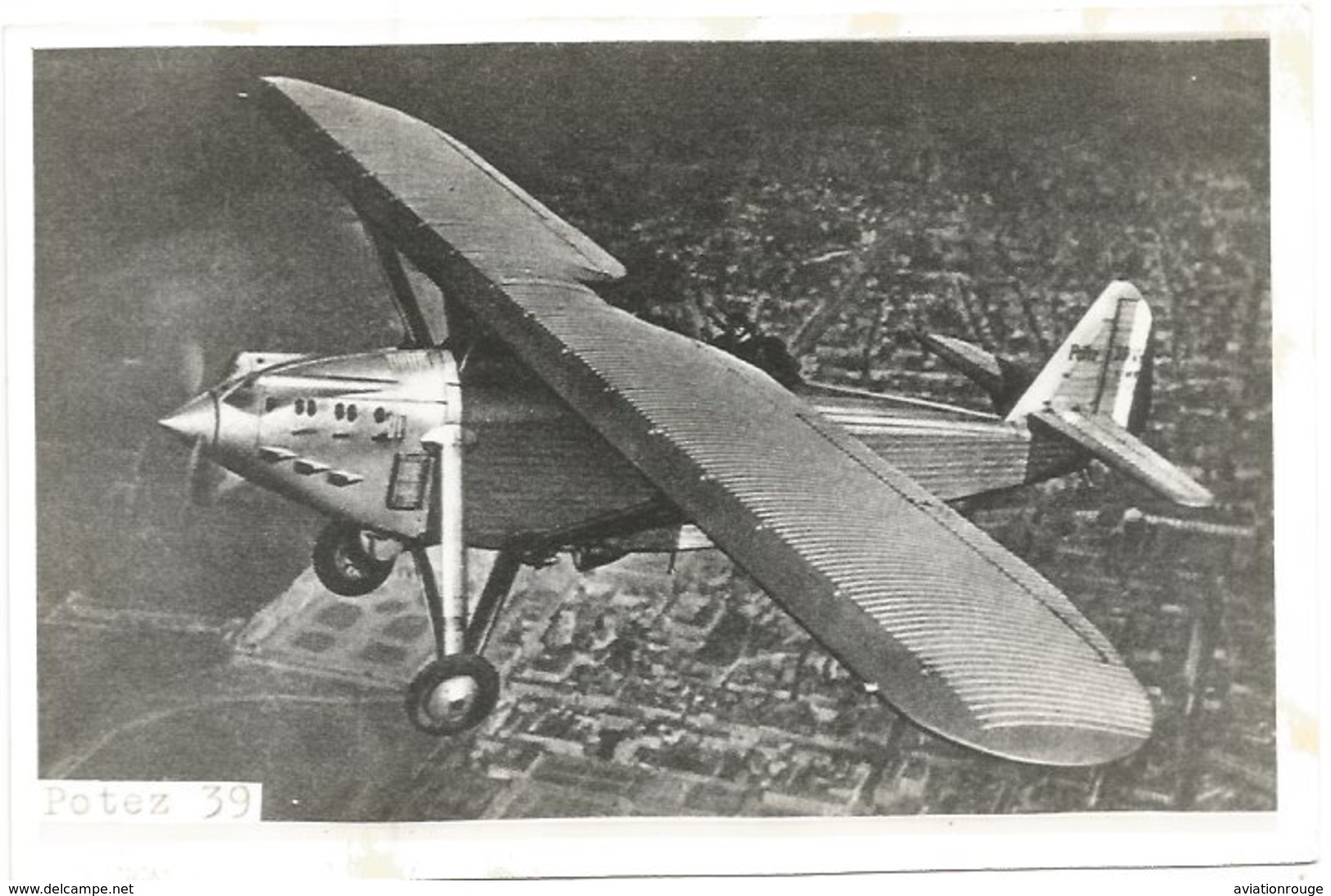 PHOTO AVION POTEZ   39    12X18CM - 1939-1945: 2ème Guerre