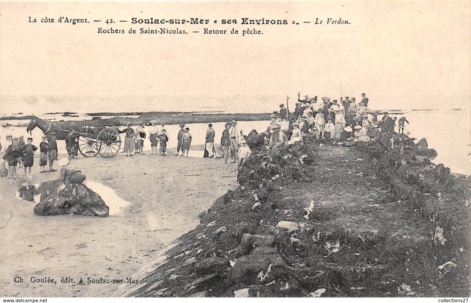 33-SOULAC-SUR-MER- SES ENVIRONS - LE VERDON, ROCHERS DE ST NICOLAS, RETOUR DE PÊCHE - Soulac-sur-Mer