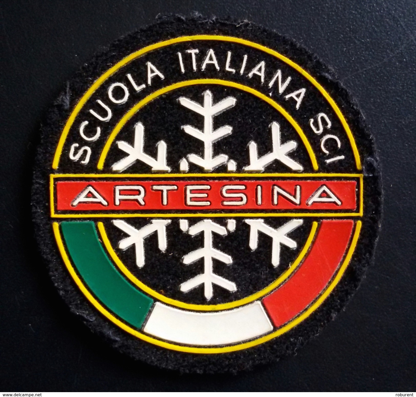 PATCH-TOPPA - DISTINTIVO IN TESSUTO - SCUOLA ITALIANA SCI - ARTESINA (CUNEO) - Sport Invernali