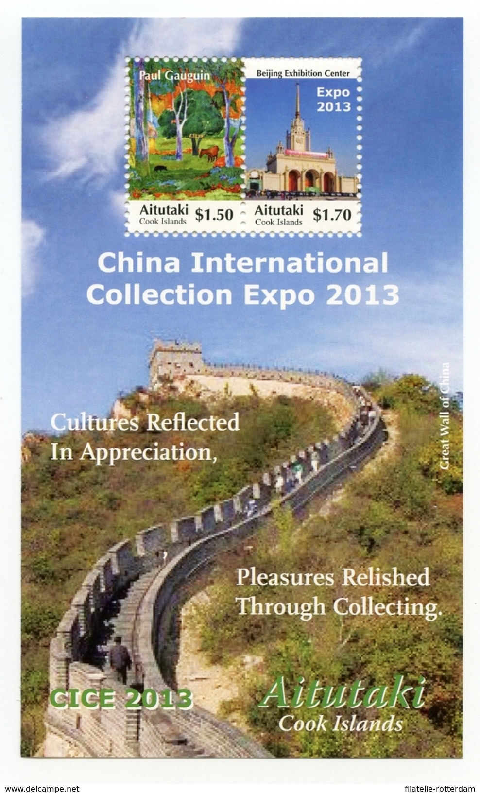 Aitutaki - Postfris / MNH - Sheet Expo China 2013 - Aitutaki