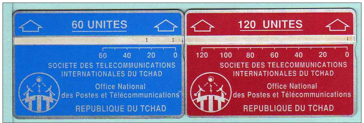 Télécarte Tchad - 60 Et 120 Unités - Chad