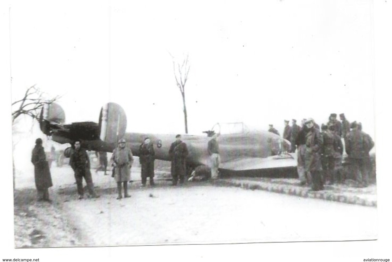 PHOTO AVION POTEZ 631 CRASH  16/11CM  RETIRAGE - 1939-1945: 2ème Guerre