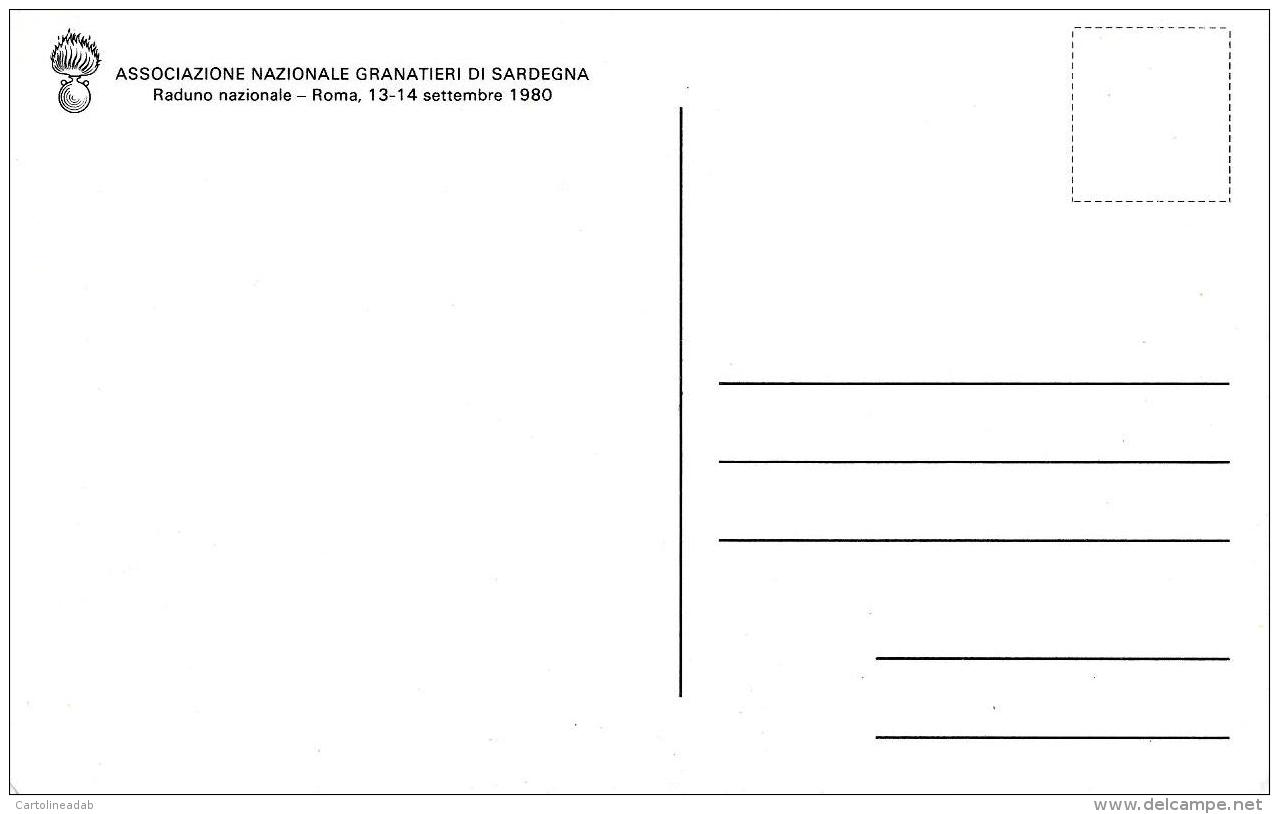 [MD0820] CPM - ASSOCIAZIONE NAZIONALE GRANATIERI DI SARDEGNA - RADUNO NAZIONALE ROMA 1980 - NV - Regiments