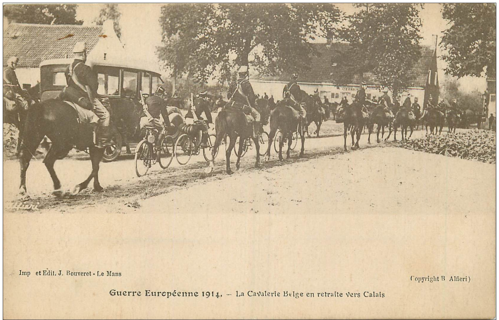 MILITAIRE 426 CPA  1914     La Cavalerie Belge En Retraite Vers Calais - Guerre 1914-18
