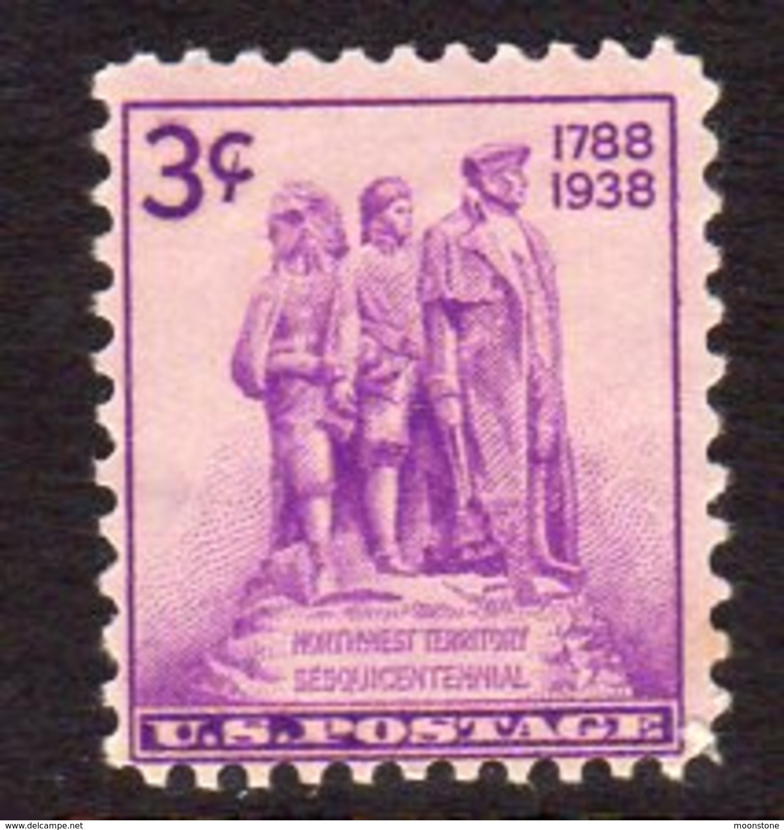 USA 1938 3c NW Territory Sesquicentennial, MNH (SG 847) - Ungebraucht