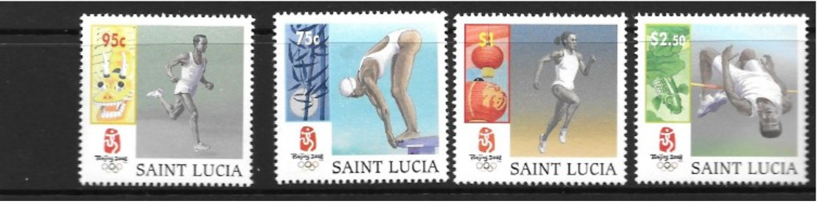 Mi.No. 1271-1274 St. Lucia MNH - St.Lucia (1979-...)