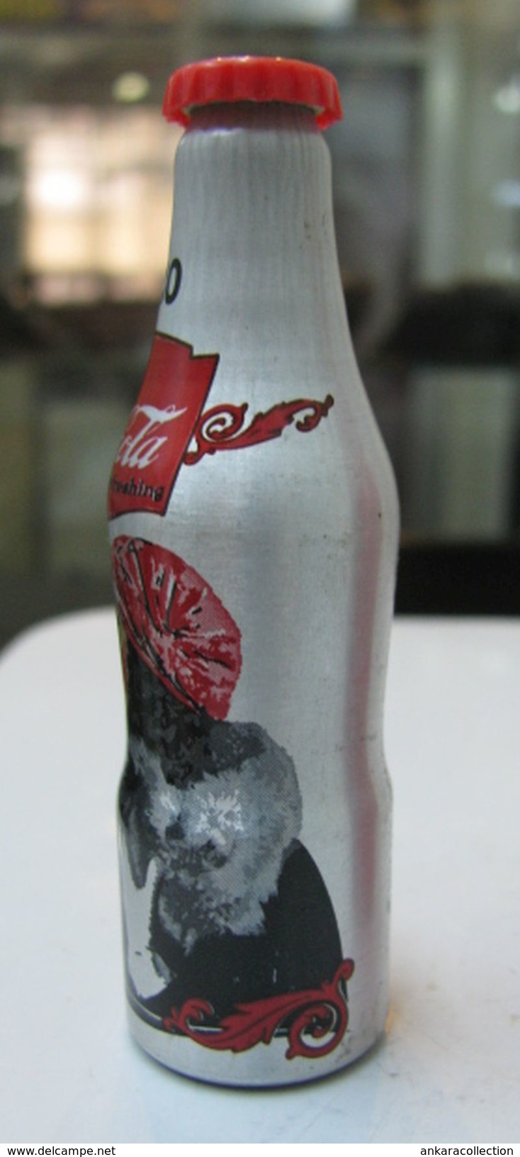 AC - COCA COLA 100th YEARS OF COLA  ALUMINUM MINI BOTTLE KEYRING  -  KEY HOLDER 1920 BRAND NEW FROM TURKEY - Sleutelhangers