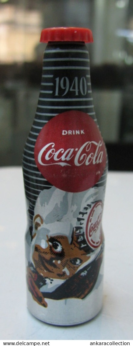 AC - COCA COLA 100th YEARS OF COLA  ALUMINUM MINI BOTTLE KEYRING -  KEY HOLDER 1940 BRAND NEW FROM TURKEY - Key Chains