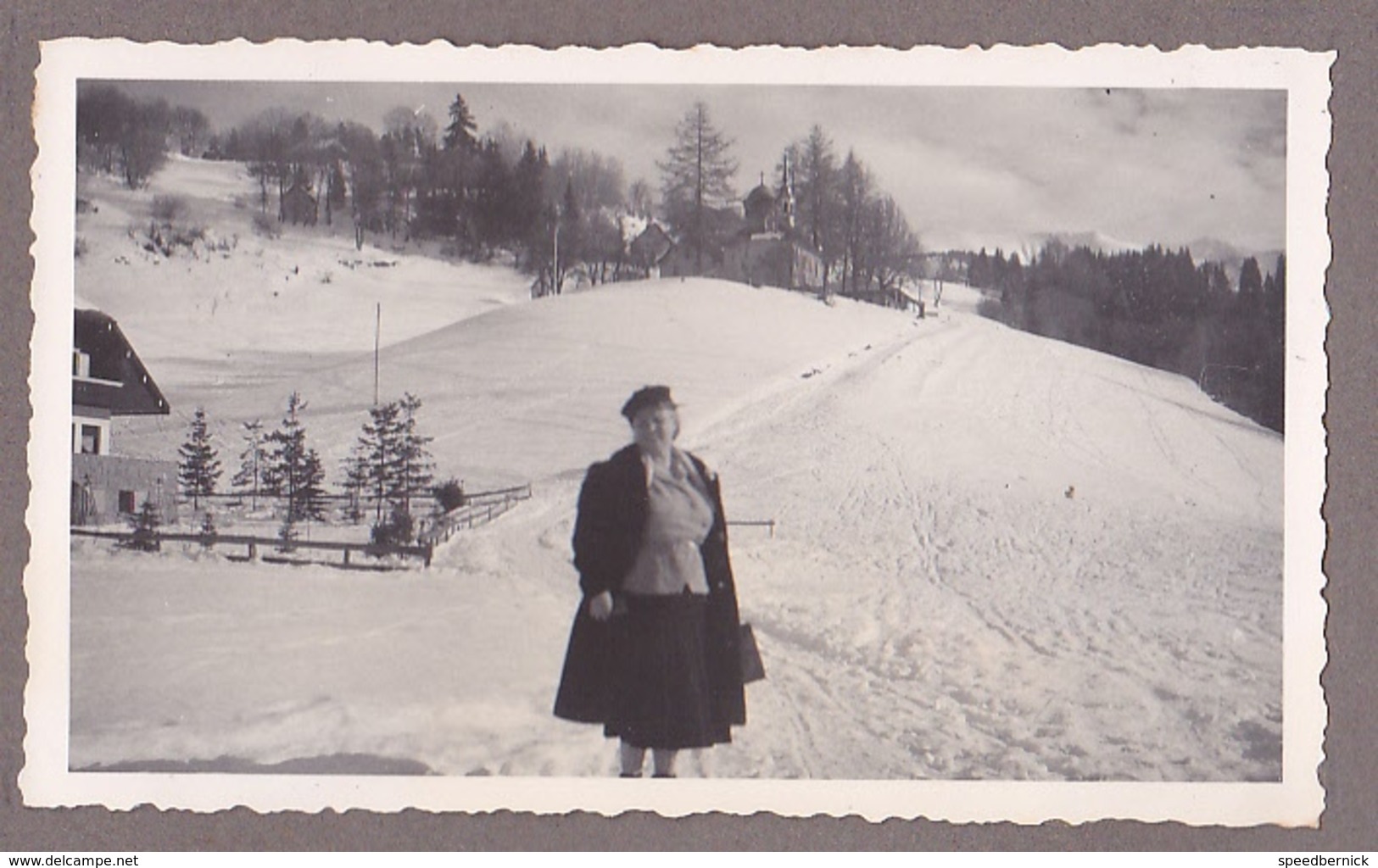 GX Page Recto-verso Album Hivers1949-1950 -voyage Dans Les Alpes Col Voza Saint Gervais Bionnassat Arbois Megeve - Lieux