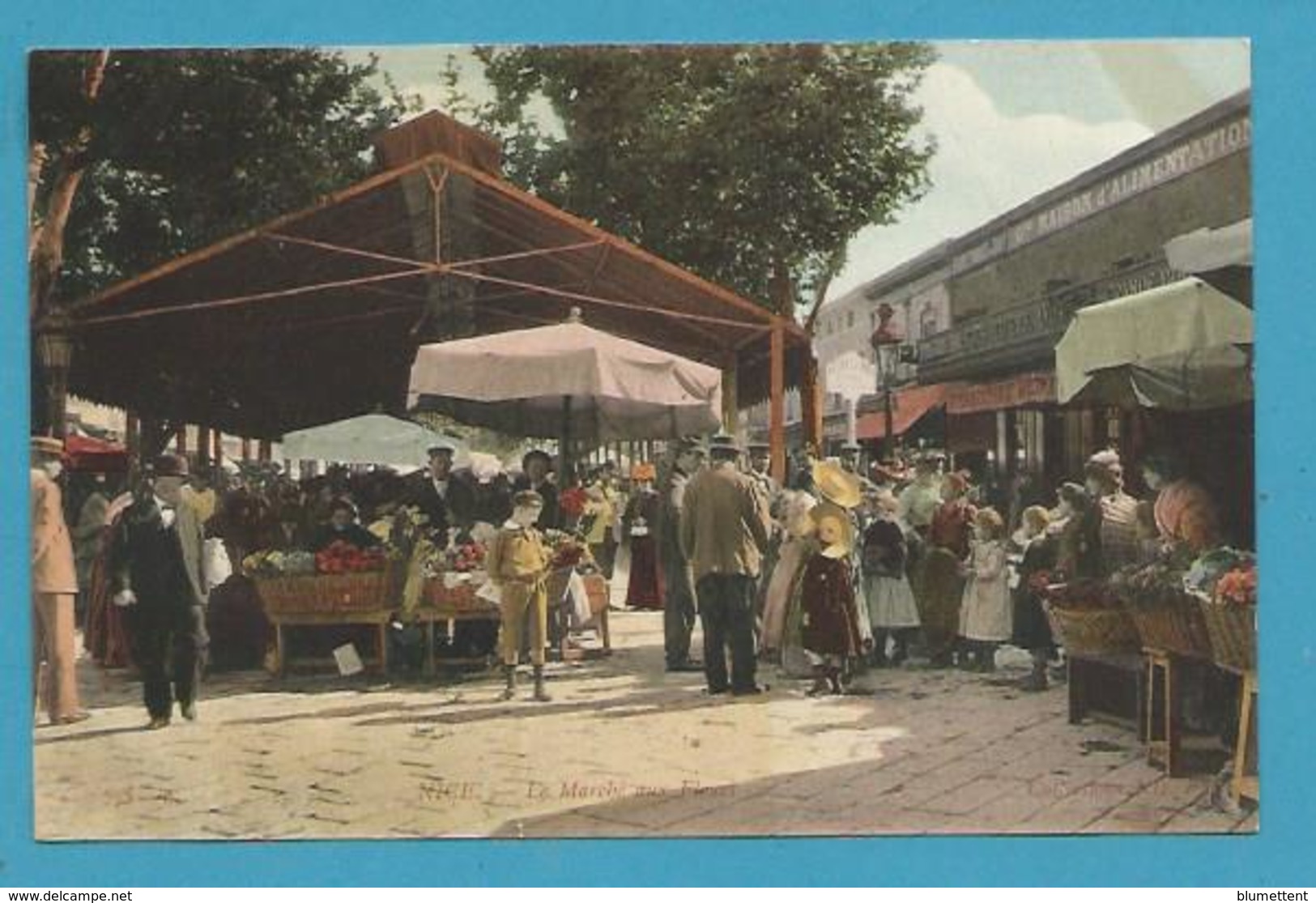 CPA Le Marché Aux Fleurs NICE 06 - Markets, Festivals