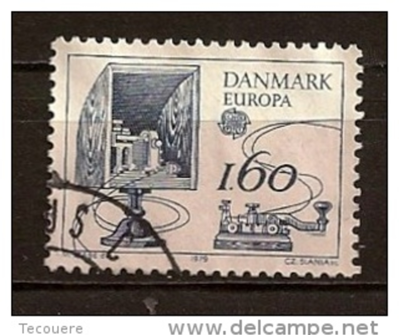 DANEMARK - N°  688 - Europa, Téléègraphe Morse - O - Oblitérés