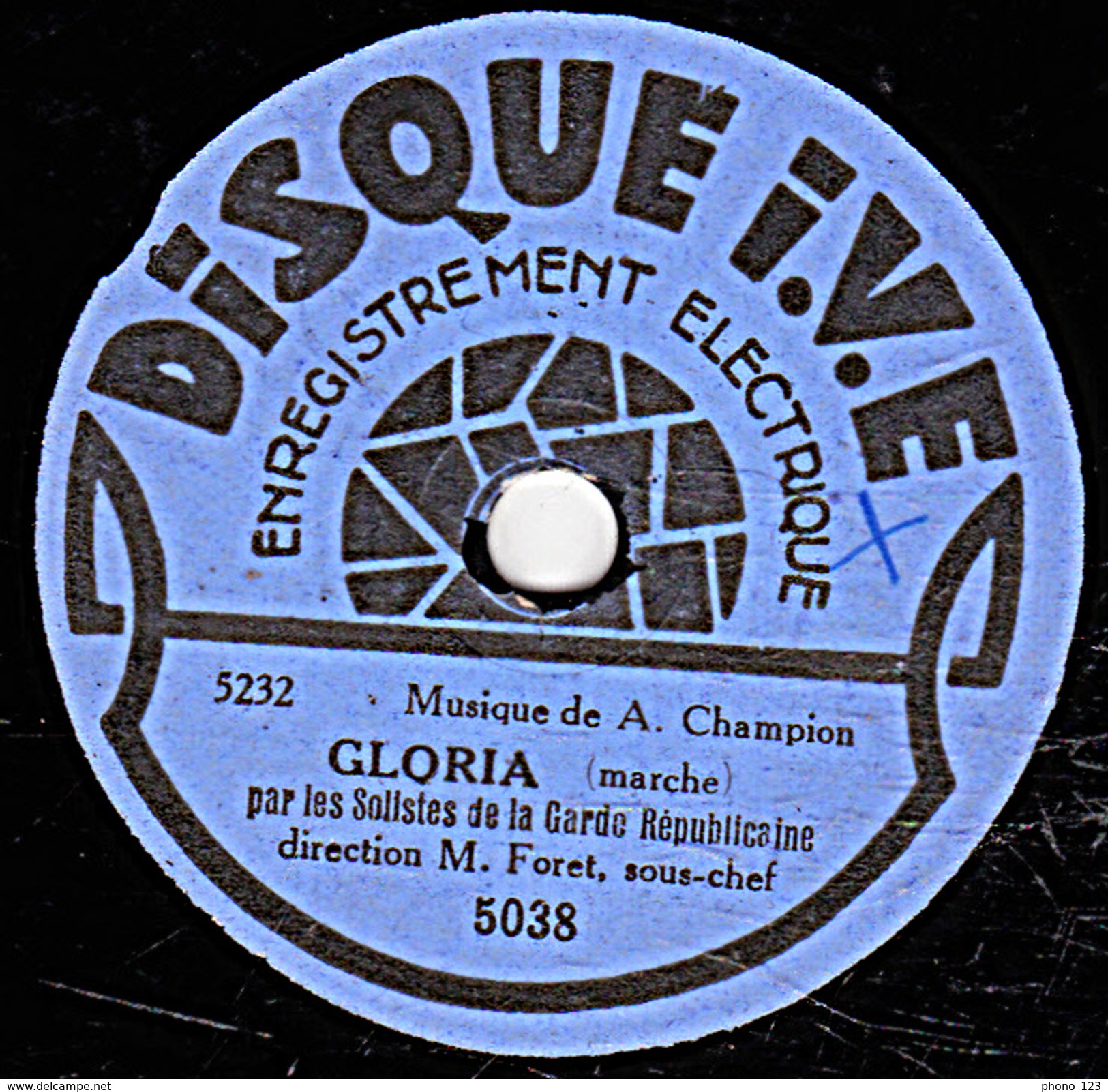 78 T - 19 Cm. - état B -  Garde Républicaine - GLORIA - MICHEL STOGOFF - 78 T - Grammofoonplaten