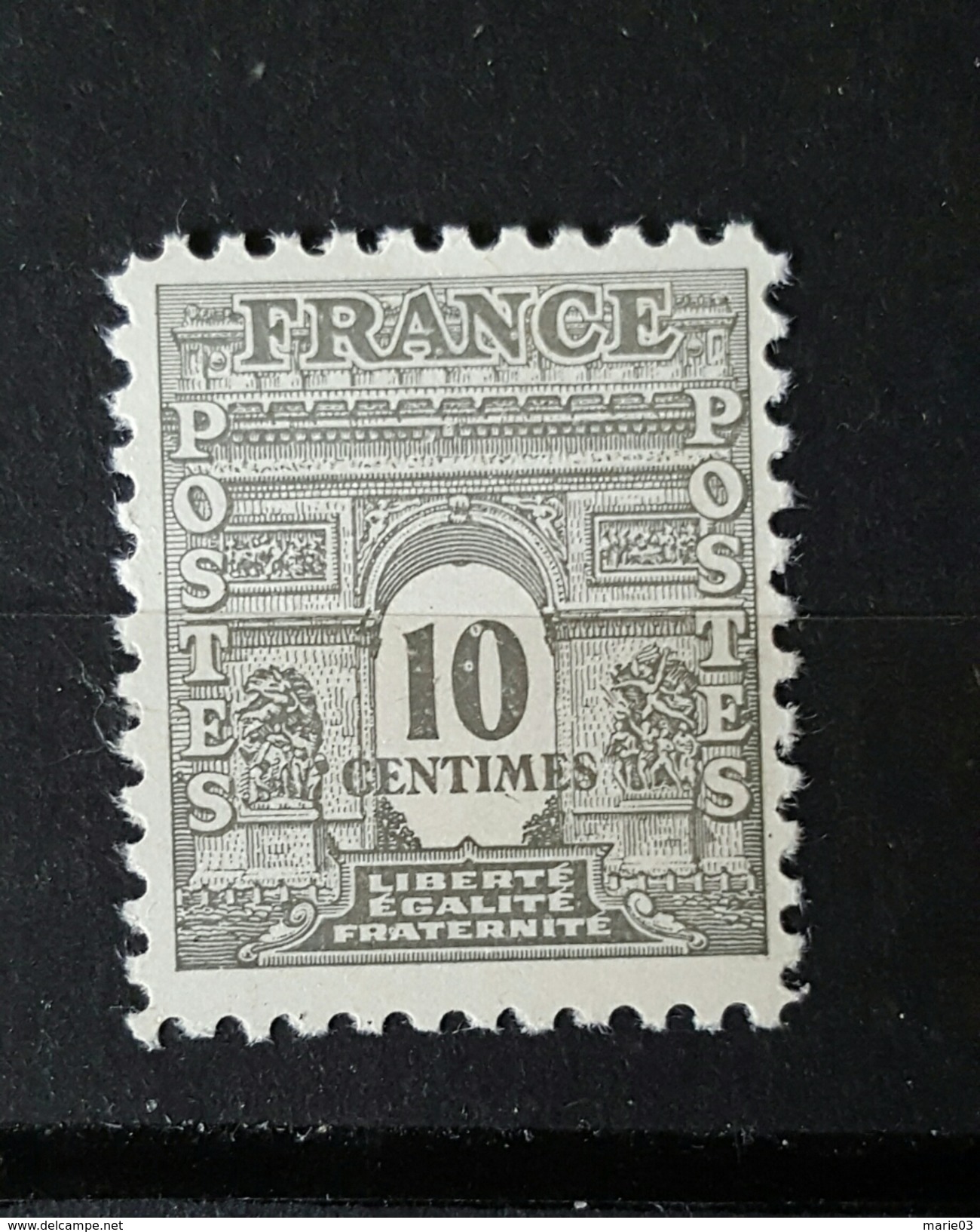 YT 621 - Arc De Triomphe De L 'Etoile - 10cts - Neuf Charnière - 1944-45 Triomfboog