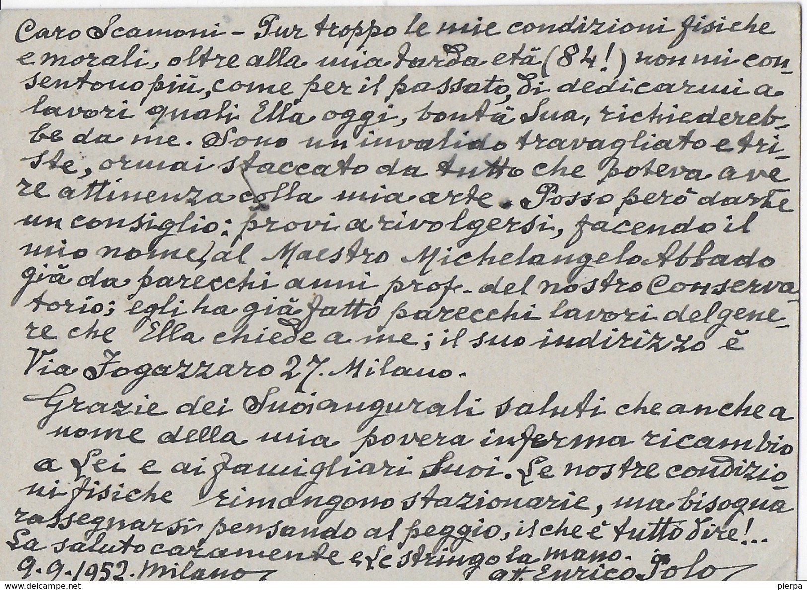 ANNULLO A TARGHETTA "FIERA BOLZANO..." 1952 UFF. MILANO - ORNAGHI 645.52 SU INTERO QUADRIGA - 1946-60: Marcofilia