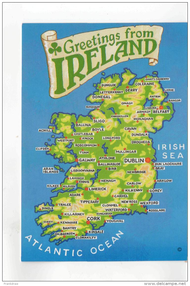 Postcard - Map - Ireland - Card No.2gl2 New - Unclassified