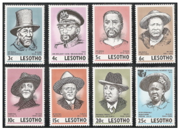 Lesotho,  Scott 2015 # 183-190,  Issued 1975,  Set Of 6,  MNH,  Cat $ 2.00,  IWY - Lesotho (1966-...)