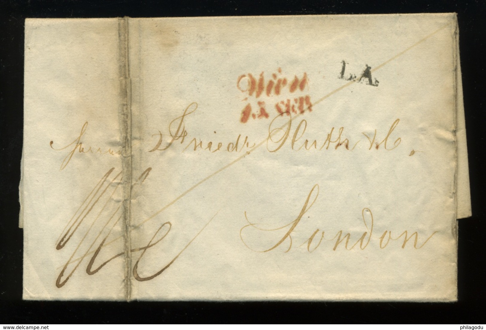 1838  Lettre De PARIS Vers LONDON - 1801-1848: Précurseurs XIX