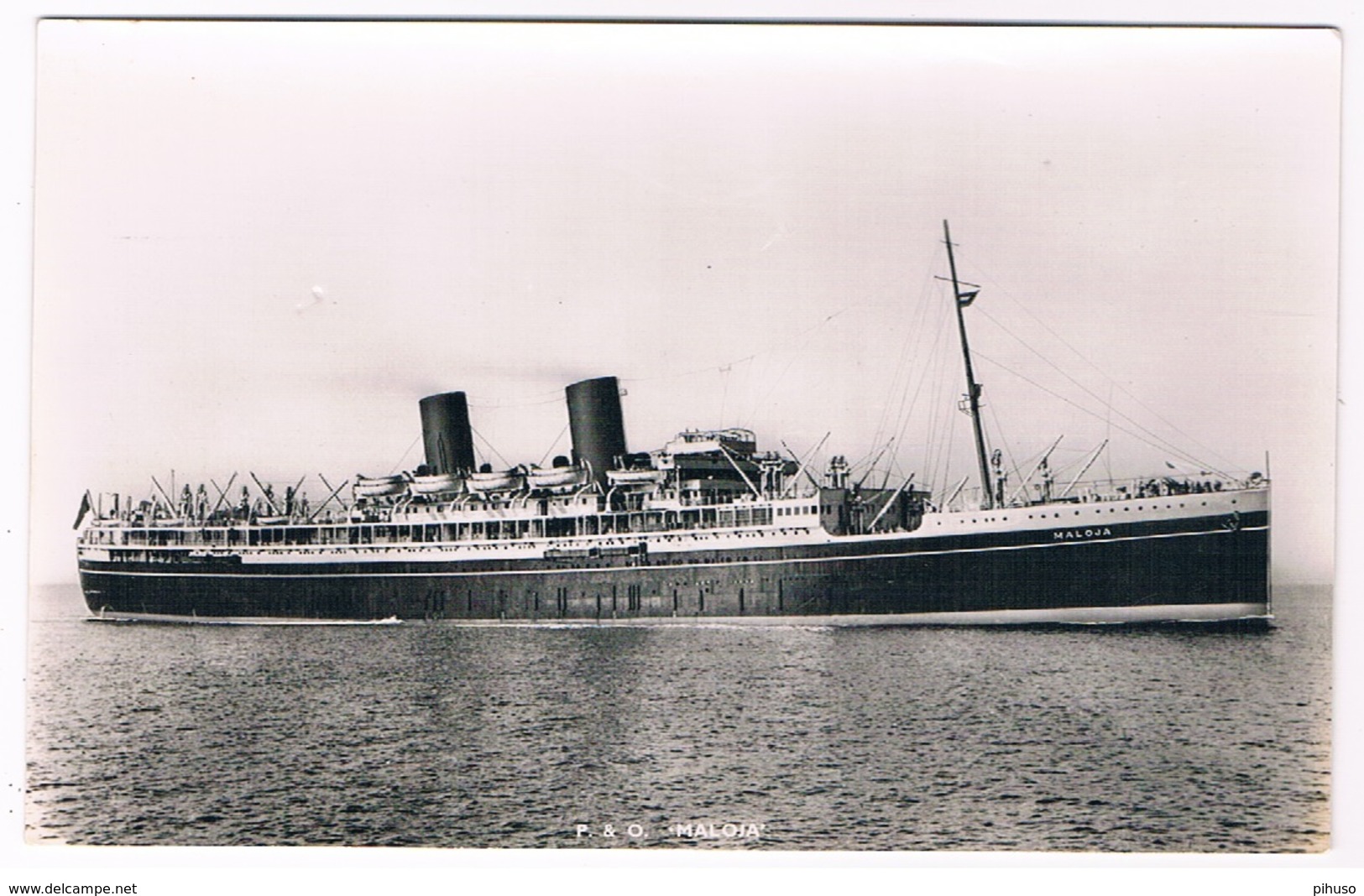 SCH-687   S.S. MALOJA ( P & O ) - Steamers