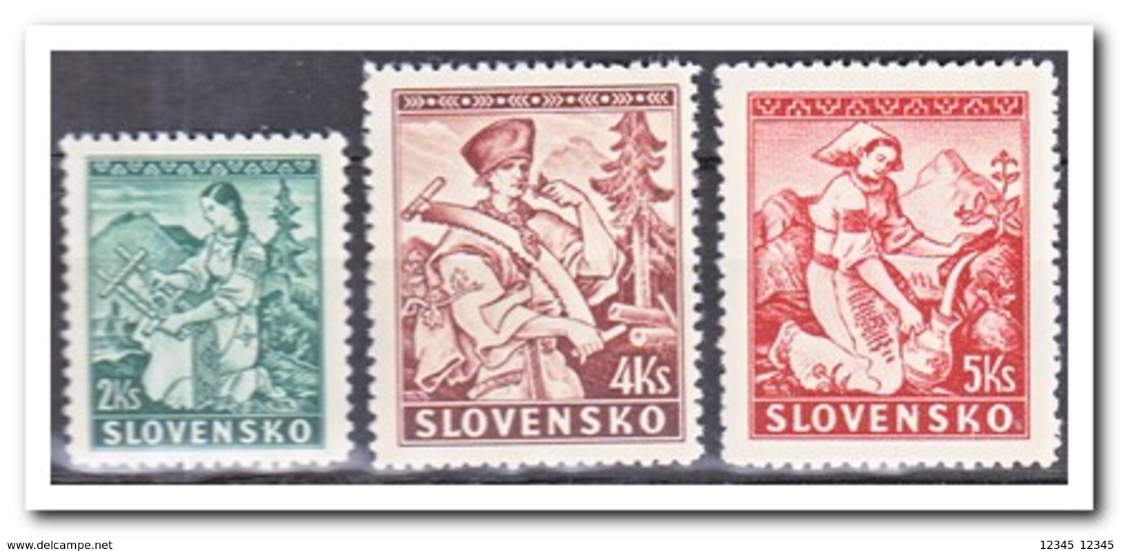 Slowakije 1939, Postfris MNH, Costumes - Neufs