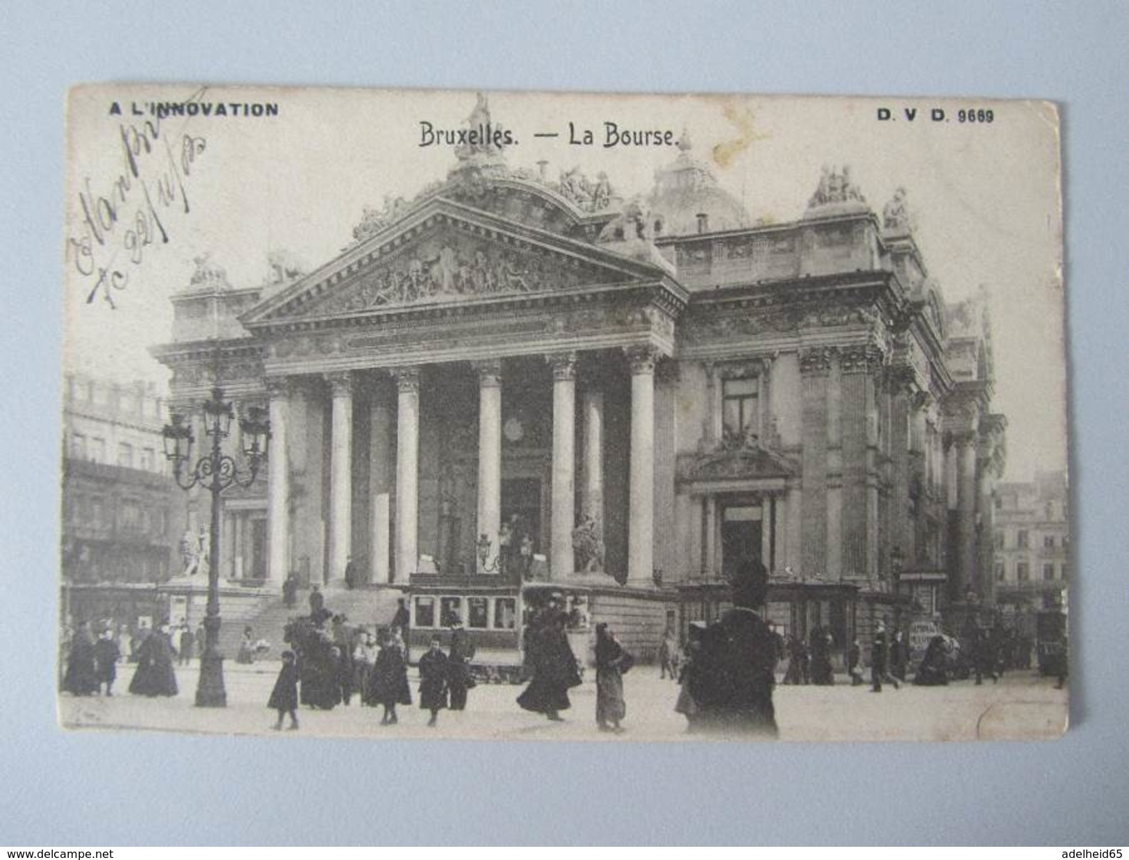 016I/ Ed. A L'Innovation (DVD 9699) Bruxelles La Bourse Très Animée 1903 Pour Flobecq Bois - Monuments, édifices