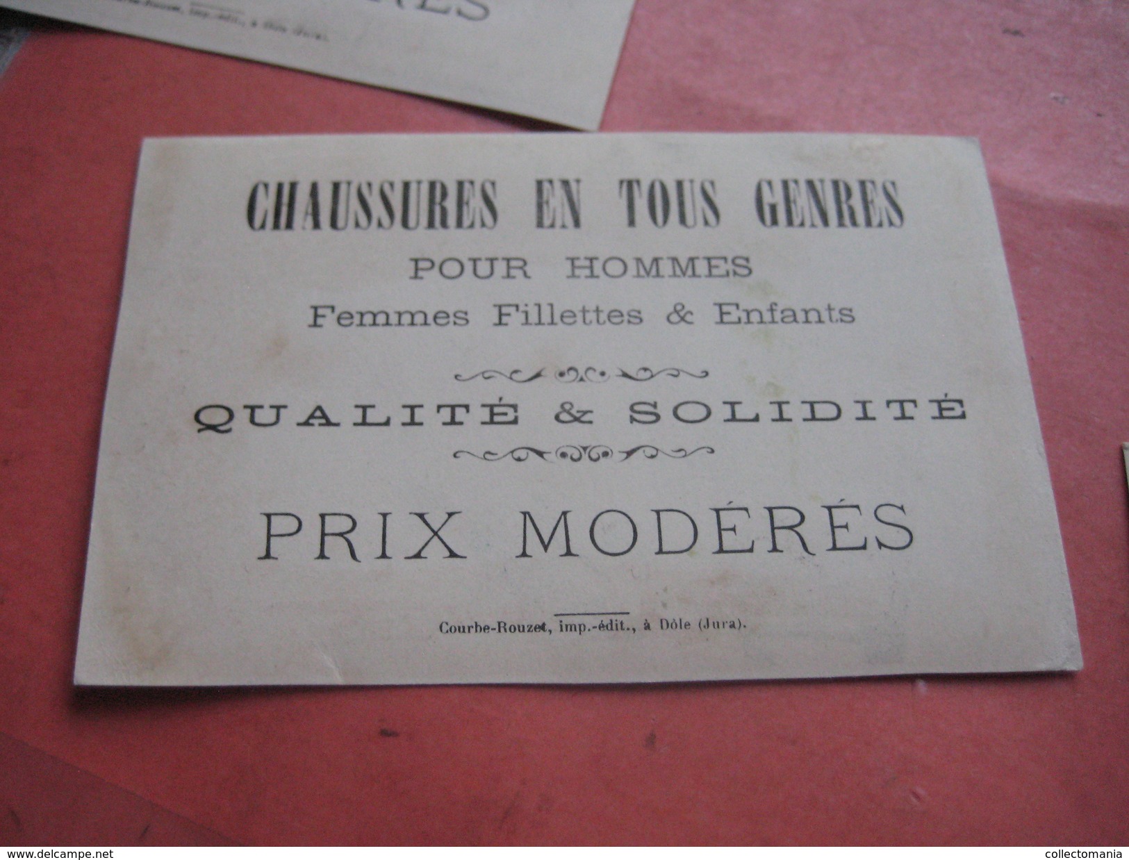 6 litho trade cards compl set CR 2-1-2 impr Courbe Rouzet HOMOGENE PUB c1880 BILLIE à La Rochelle - old professions exc