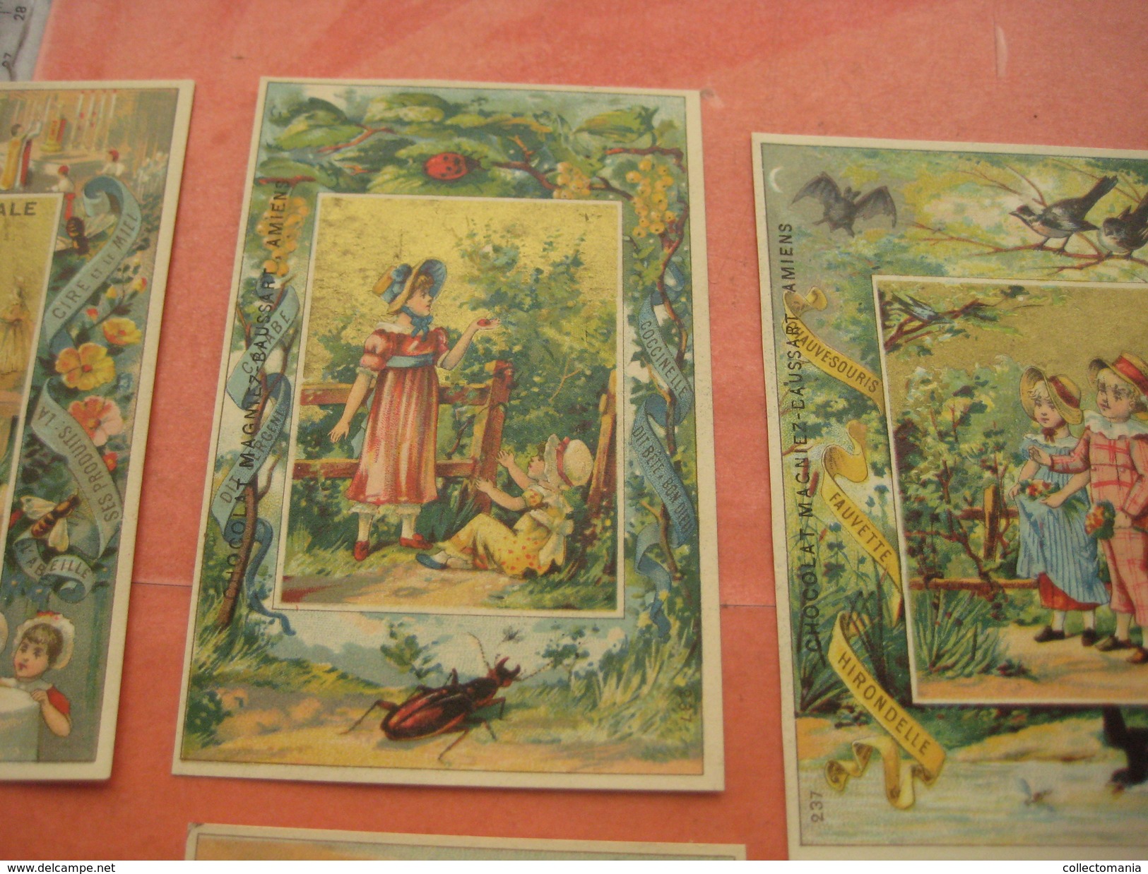 12 Litho Trade Cards Compl Set237  CR 2-2-11 Impr Courbe Rouzet PUB C1880 Animals Escargot Viper Chocolat MAGNIEZ Amiens - Autres & Non Classés