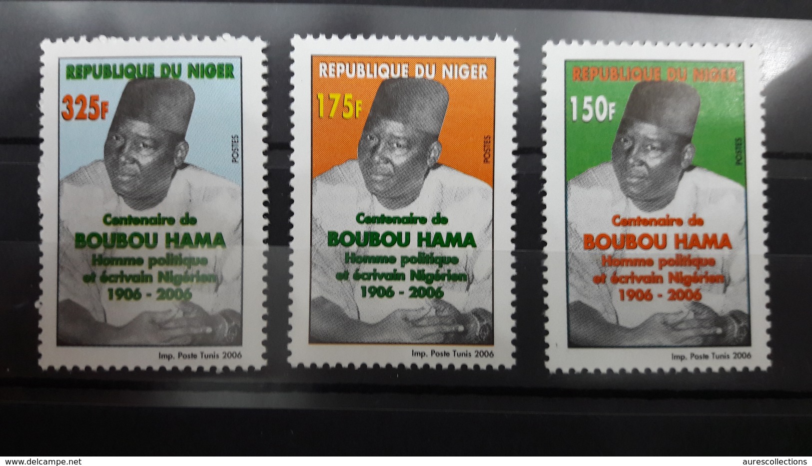 NIGER 2006 YT 1666/8 CENTENAIRE BOUBOU HAMA POLITIQUE ECRIVAIN NIGERIEN MNH (VERY RARE) - Niger (1960-...)