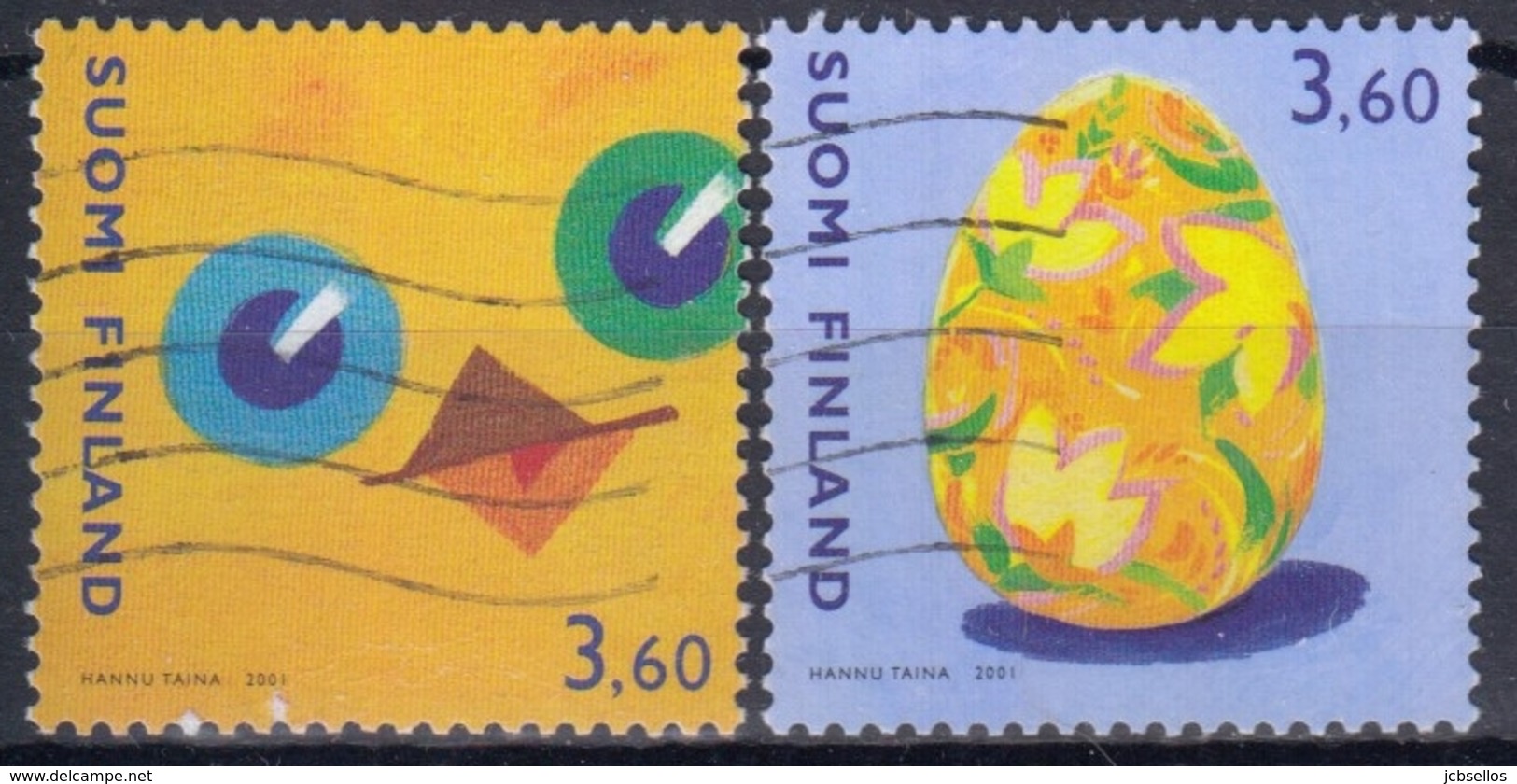 FINLANDIA 2001 Nº 1526/27 USADO - Usados