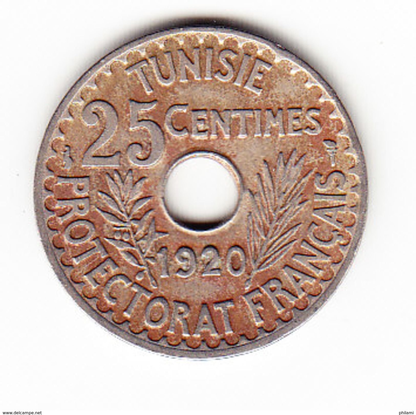 TUNISIE KM 244; 25 Ct, 1920.  (3SP1) - Tunisie