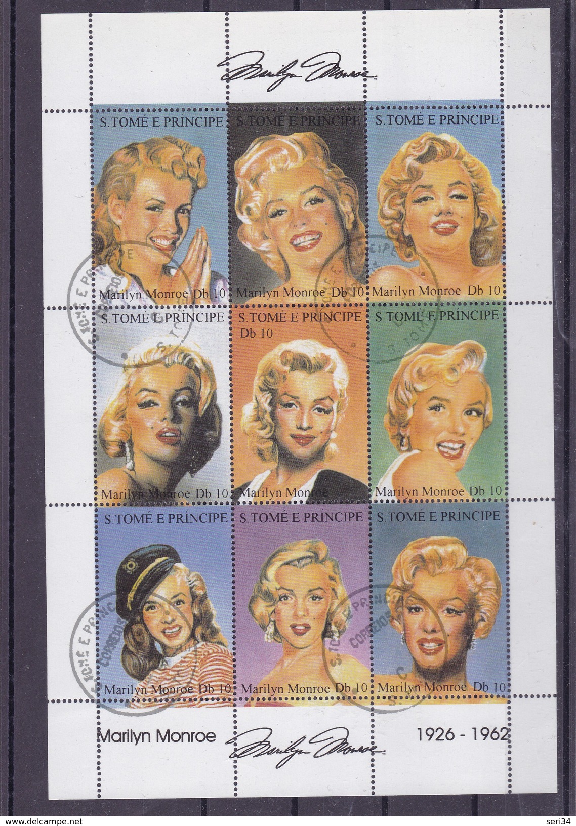 ST TOME ET PRINCIPE : MARILYN MONROE:  Y&T  : 1203 O à 1211 O - Other & Unclassified