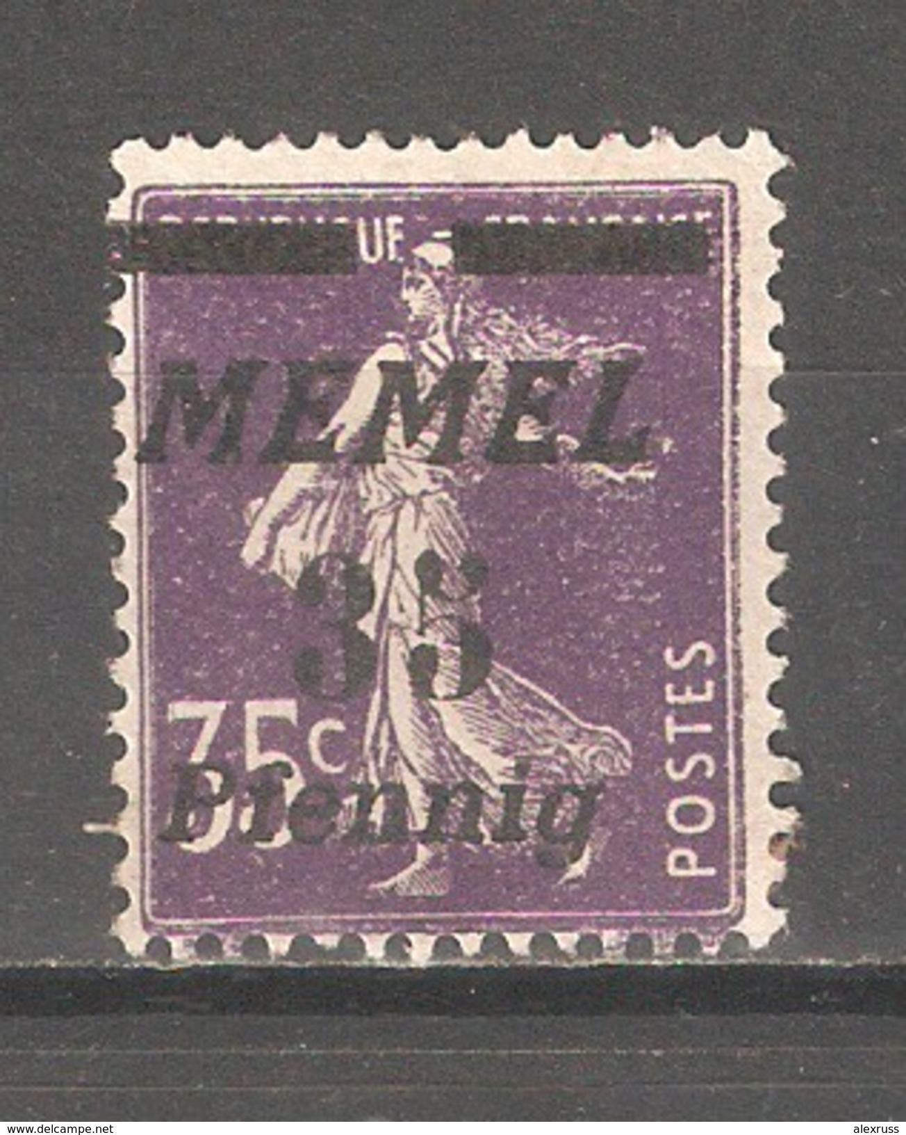 Memel 1922, 35pf On 35c, Scott # 58, VF MINT Without Gum/Glue !! - Klaipeda 1923