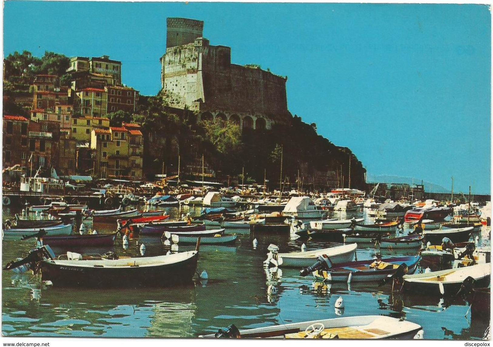 V191 Lerici (La Spezia) - Panorama Con Castello E Porticciolo - Barche Boats Bateaux / Non Viaggiata - Altri & Non Classificati