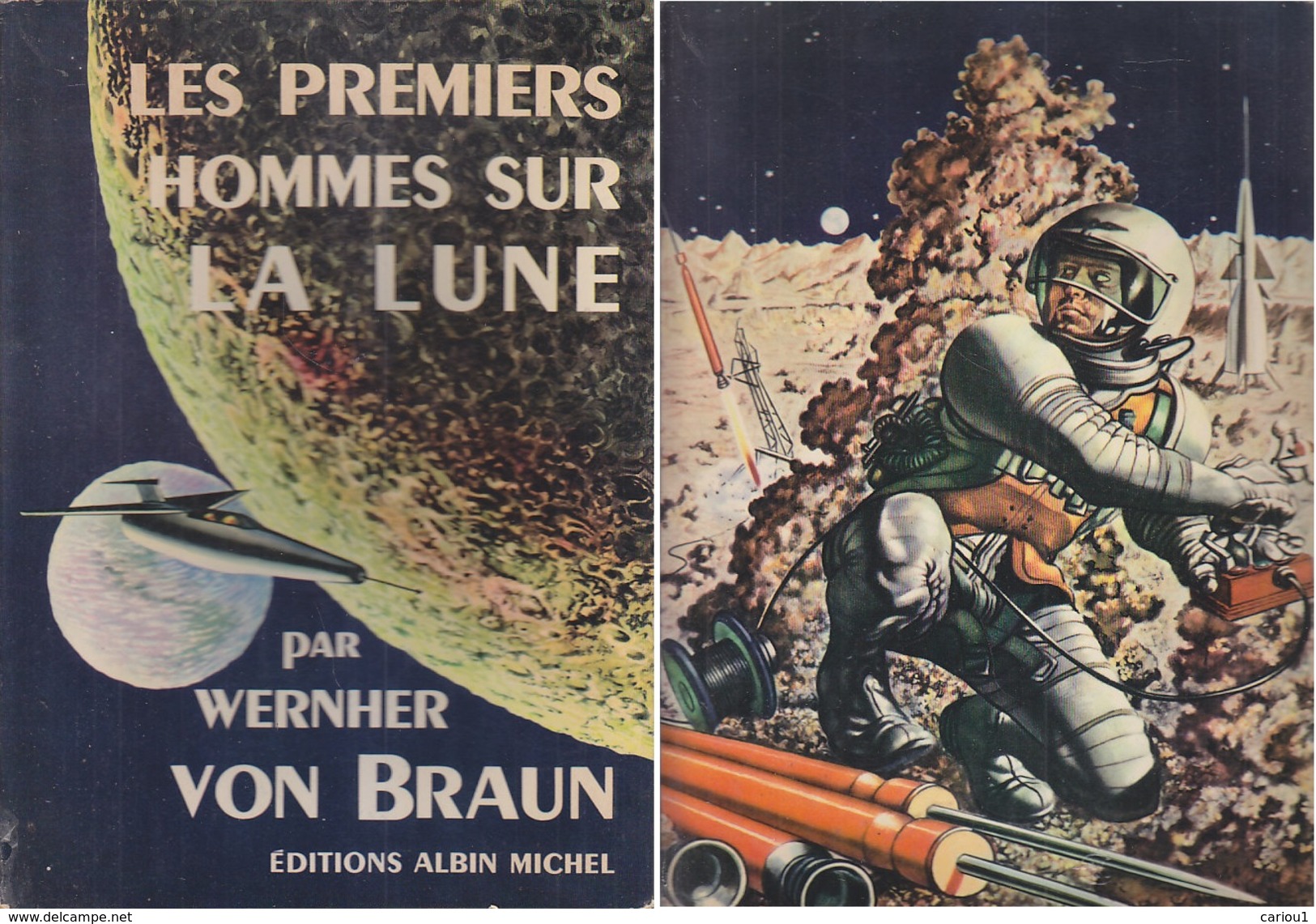 C1  Wernher VON BRAUN Les PREMIERS HOMMES SUR LA LUNE Illustre FRED FREEMAN 1961 - Autres & Non Classés