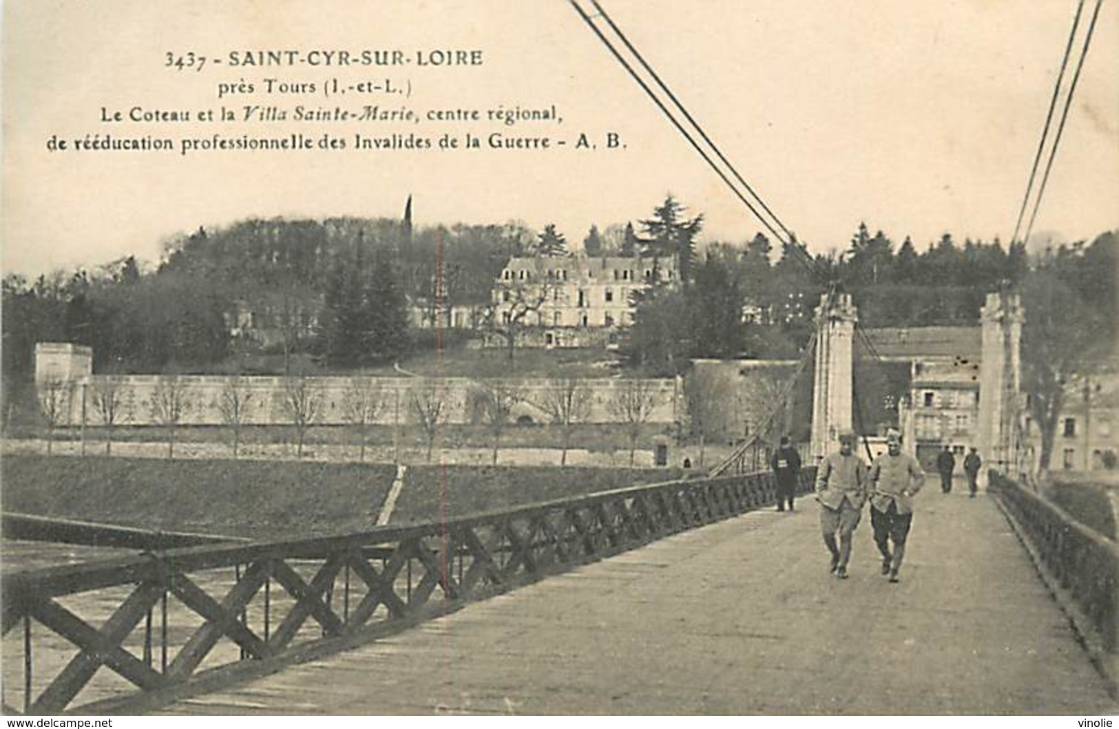 PIE-17-T.B.972 : TOURS. SAINT CYR-SUR-LOIRE. VILLA SAINTE-MARIE  REEDUCATION PROFESSIONNELLE DES INVALIDES. - Saint-Cyr-sur-Loire