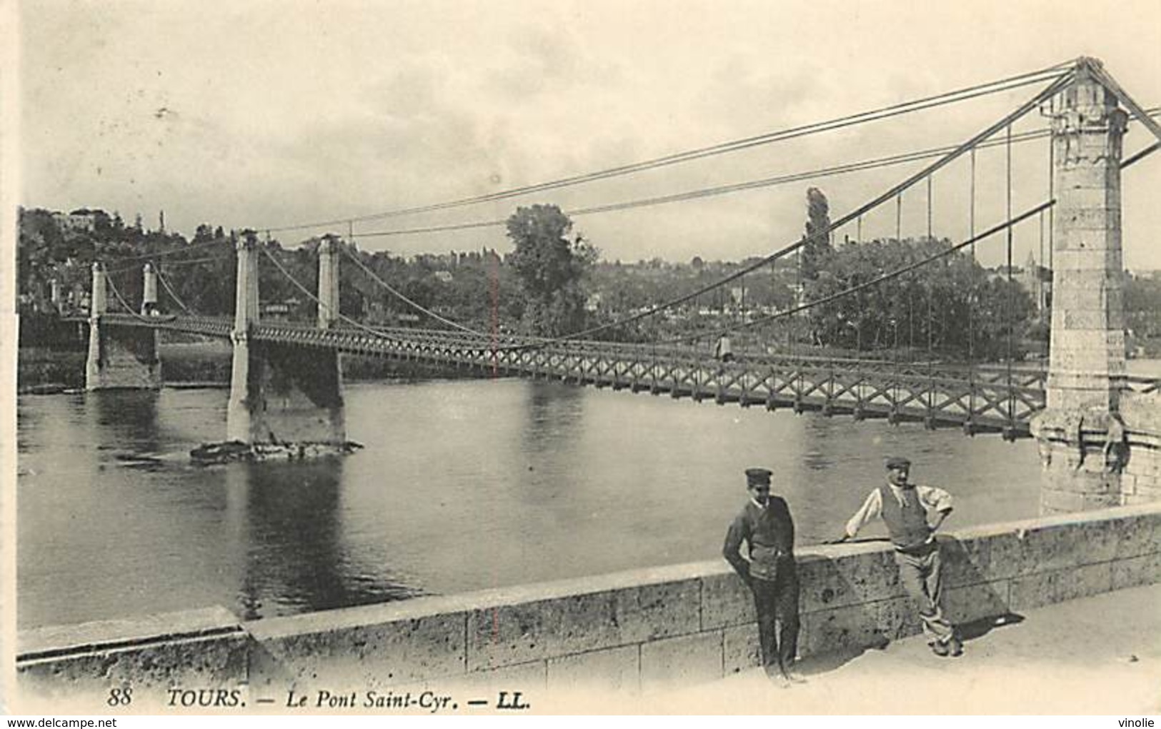 PIE-17-T.B.975 : TOURS. SAINT CYR-SUR-LOIRE. BORDS DE LOIRE LE PONT - Saint-Cyr-sur-Loire