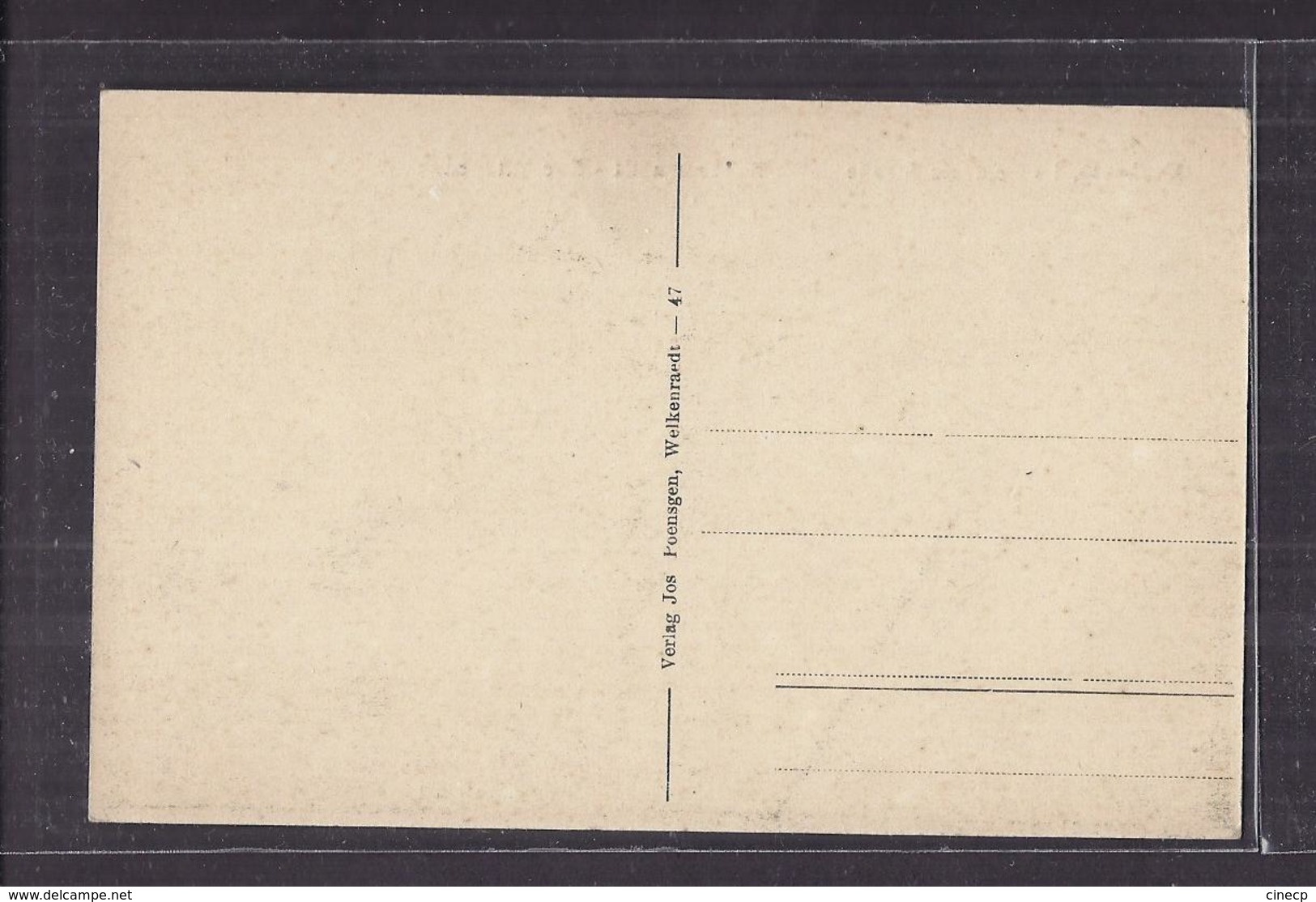 CPA BELGIQUE - WELKENRAEDT - Neutrale Strasse - Rue Mitoyenne - TB PLAN MAISONS + VOIES CHEMIN DE FER WAGONS - Welkenraedt