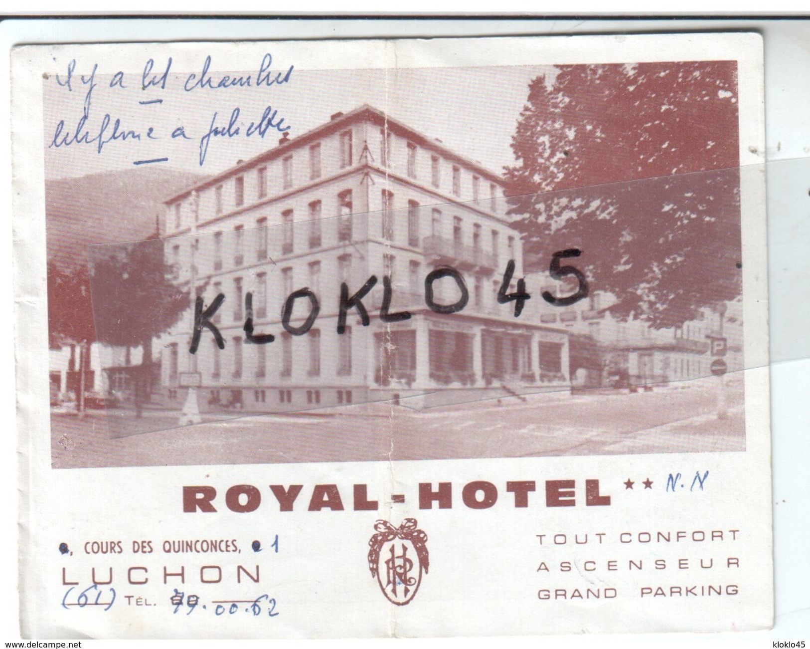 31 Haute Garonne - Dépliant 3 Volets Du ROYAL HOTEL LUCHON - 3 Vues Extérieur Et 3 Vues Interieur Et Plan - Dépliants Turistici