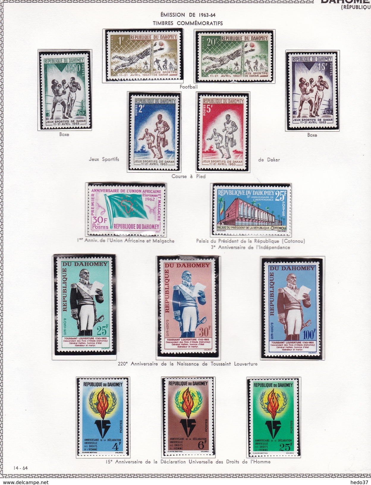 Dahomey - Collection Vendue Page Par Page - Timbres Neufs ** - BF * - TB - Autres - Afrique